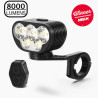 MONTEER 8000S GALAXY V2.0 MTB-lamp met afstandsbediening